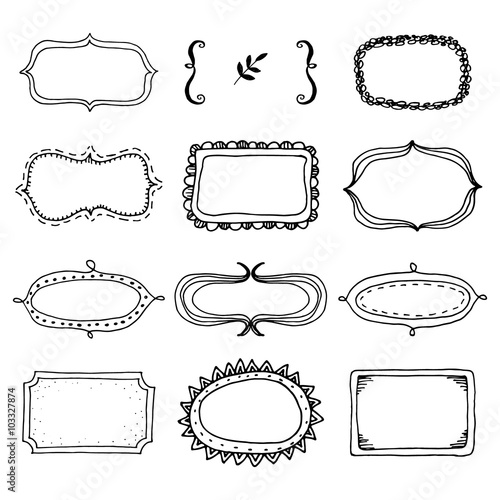 Hand drawn frames.