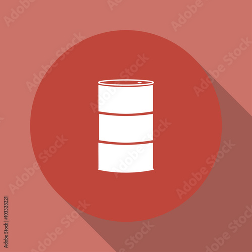 Simple icon barrels of oil.