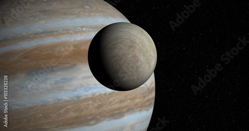 Dramatic flyby of Europa, in orbit around Jupiter. Two versions: 10-second and 20-second. Reversible. Data: NASA/JPL.