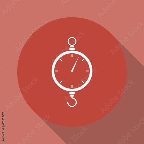 scales icon. Flat design style