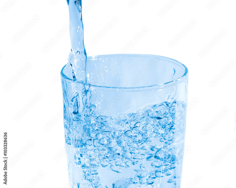 Water splash in glass Water splash in glass