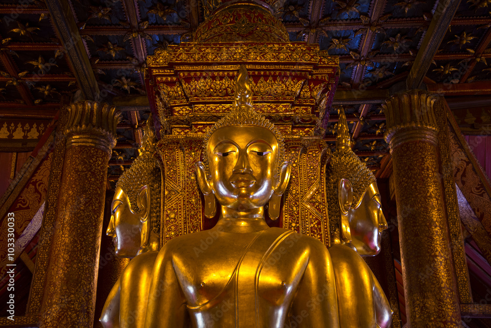 Beautiful buddha statue, Wat Phu Min, Nan, Thailand