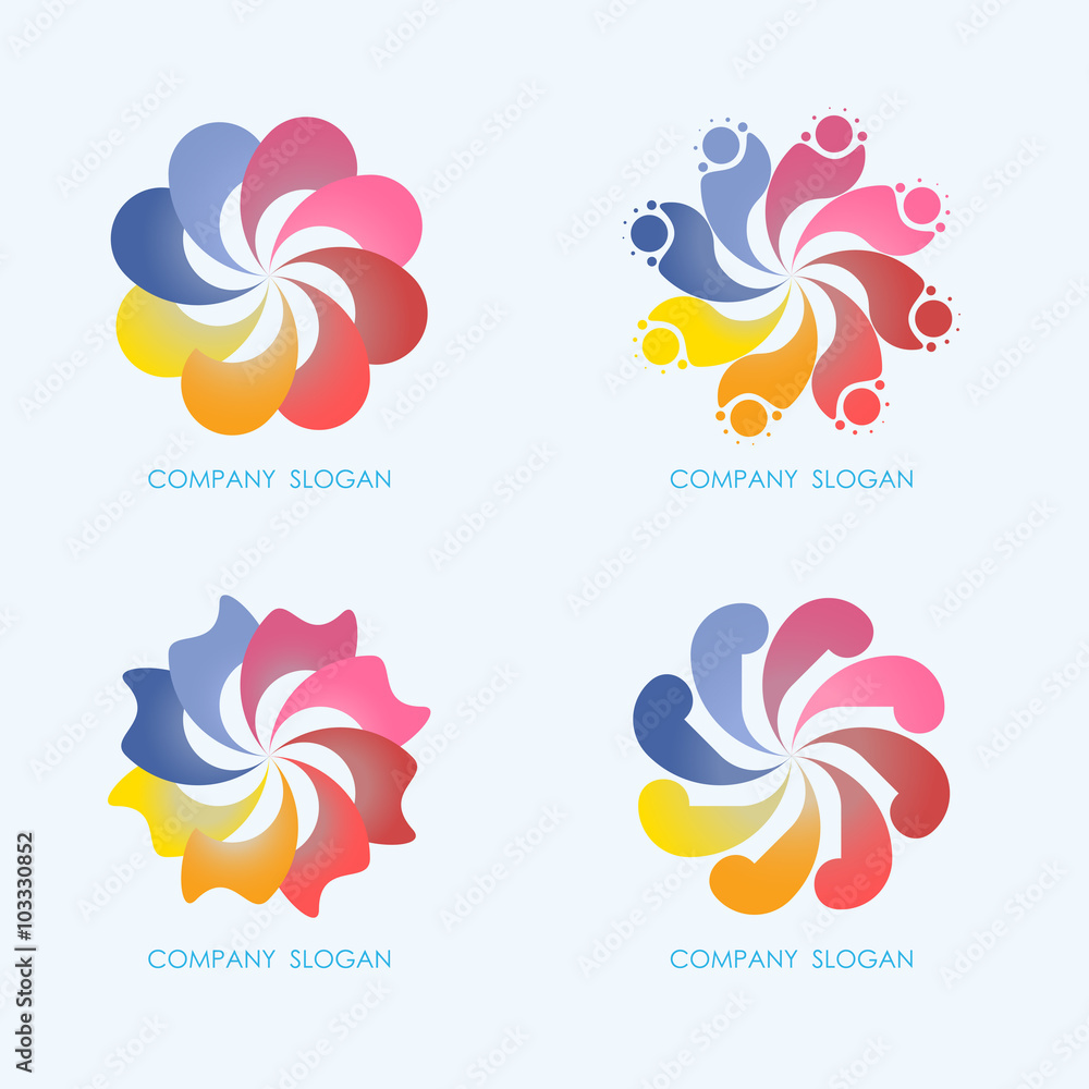 Obraz premium Creative abstract vector logo design template,business industria