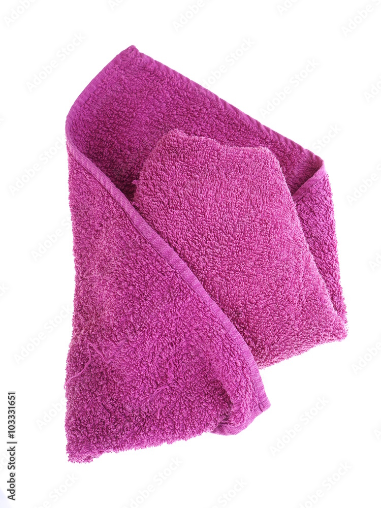 Fototapeta premium colored towels on the white background