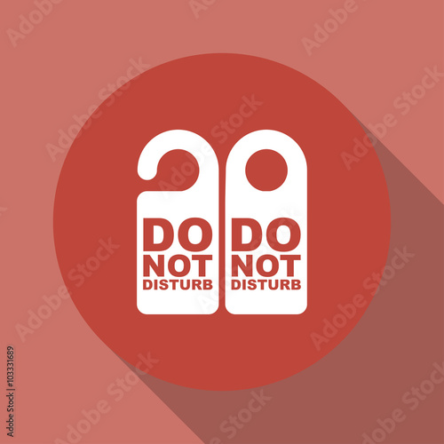 Do Not Disturb Sign. Vector illustration