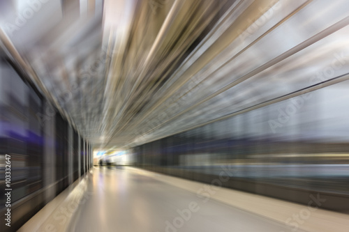 architecture blurred tunnel