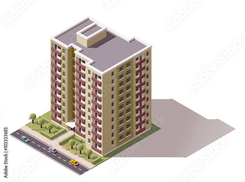 Vector isometric building