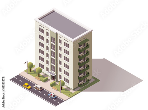 Vector isometric building