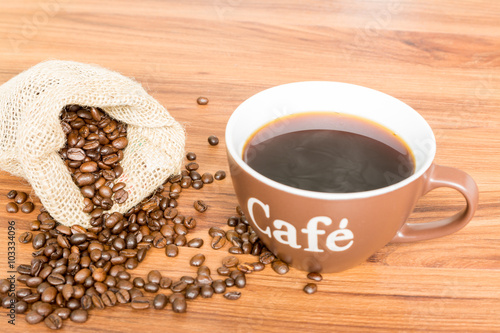 Canvas Print Guten Morgen Kaffee
