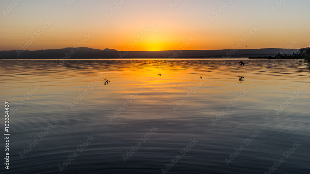 Sonnenaufgang am Lake Naivasha 