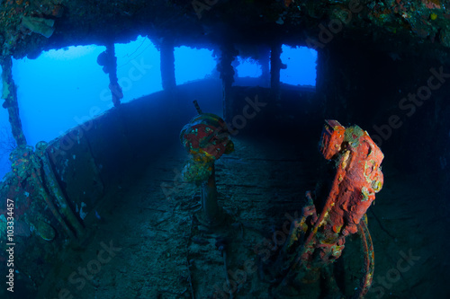 Cockpit of the ship wreck.