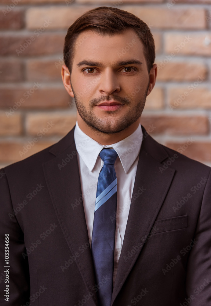 Young attractive businessman Young attractive businessman