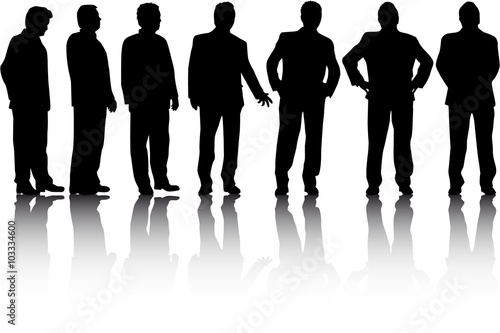 Business people. Silhouettes conceptual.