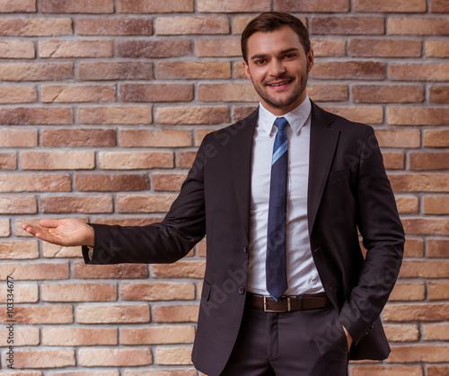 Young attractive businessman