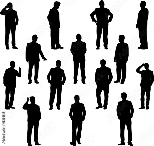 Business people. Silhouettes conceptual.