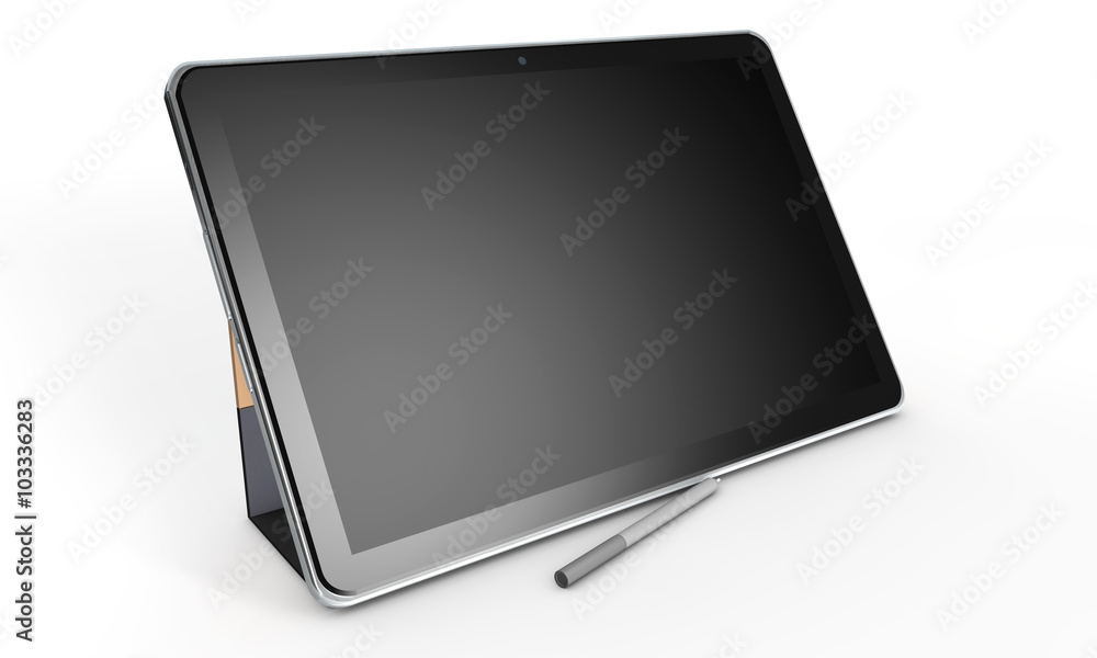 3d Tablet on a white background 3d Tablet on a white background