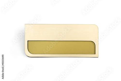 badge on the white background