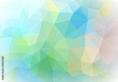 background polygon from triangles different colors with light co