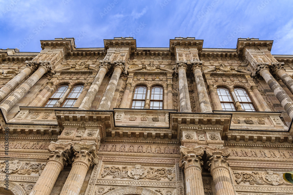 Details of Dolmabahce palace in Istanbul