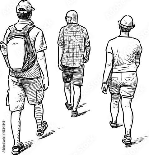 hiking sightseers