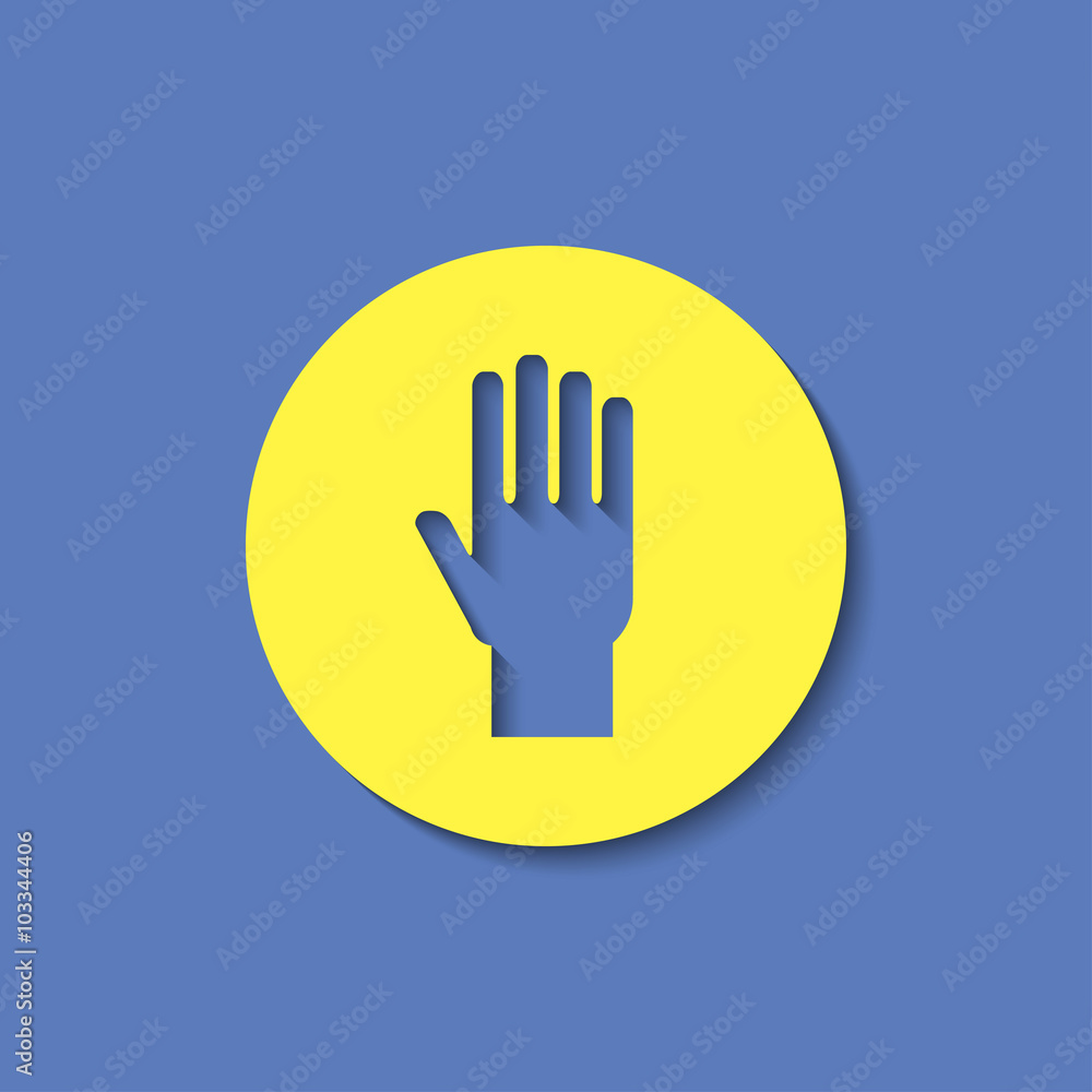 Obraz premium hand sign vector icon