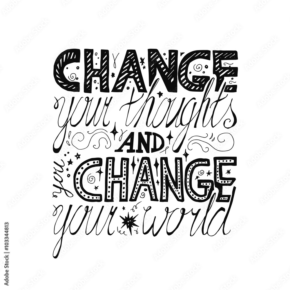 Fototapeta premium Lettering motivation poster