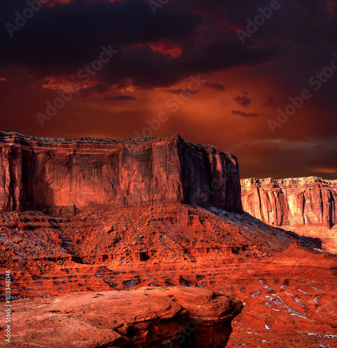Sunset Arizona Monument Valley
