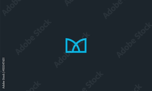  letter m logo design template