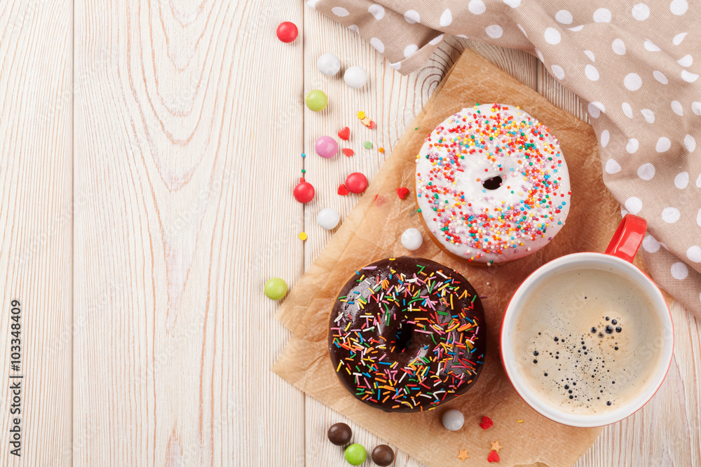 Donuts and coffee Donuts and coffee