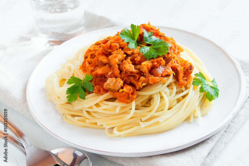 Spaghetti with bolognese sauce Spaghetti with bolognese sauce
