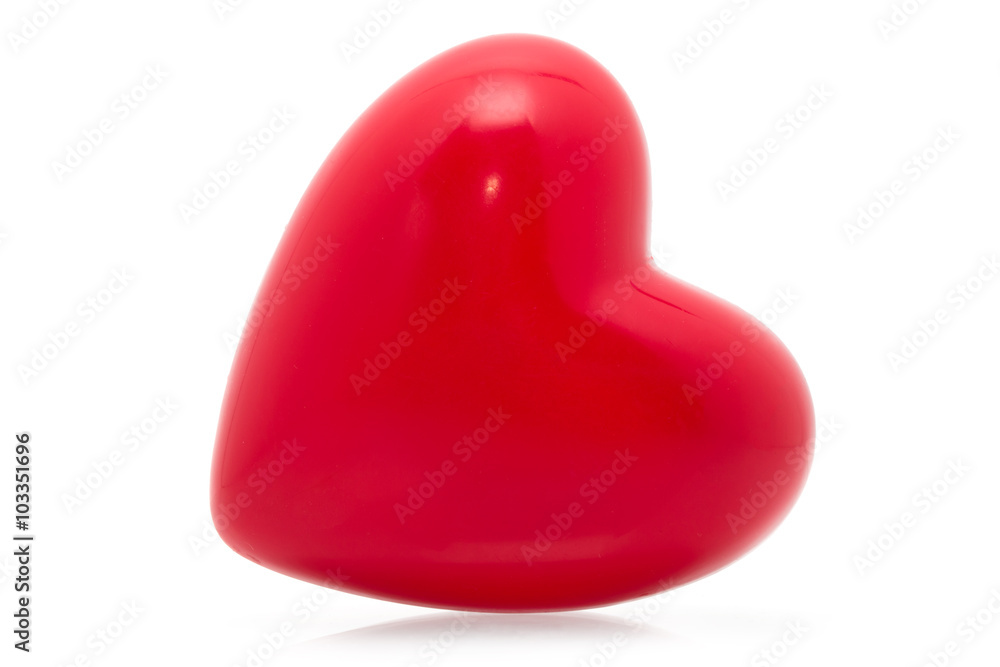 A red heart isolated on white background A red heart isolated on white background