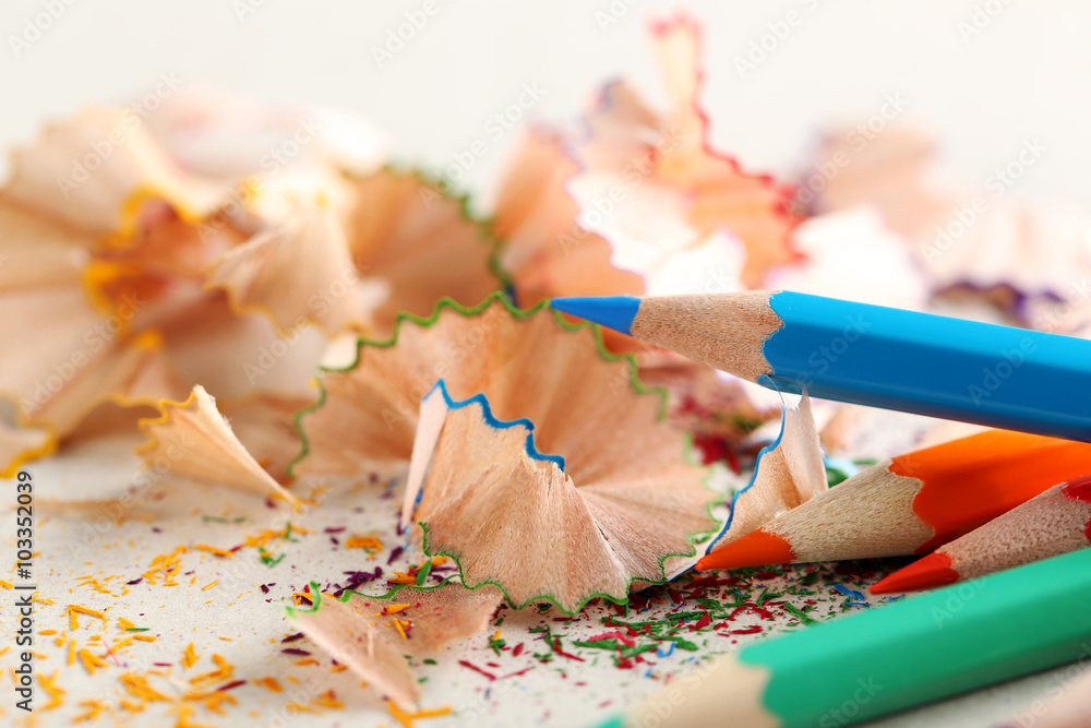 Drawing colourful pencils on a wooden background Drawing colourful pencils on a wooden background