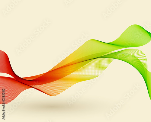Abstract background colorful waves