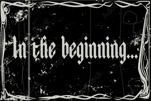 Silent Movie Frame In The Beginning