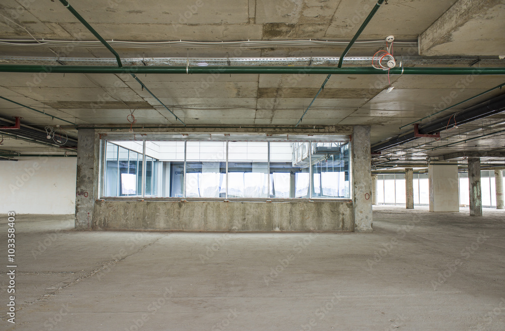 Obraz premium interior of business center under construction