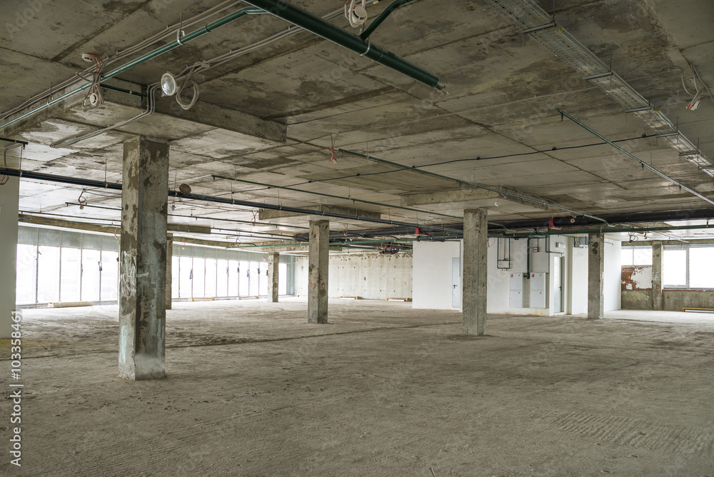 interior of business center under construction interior of business center under construction