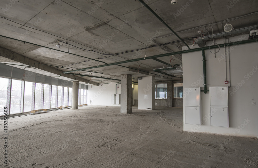 interior of business center under construction