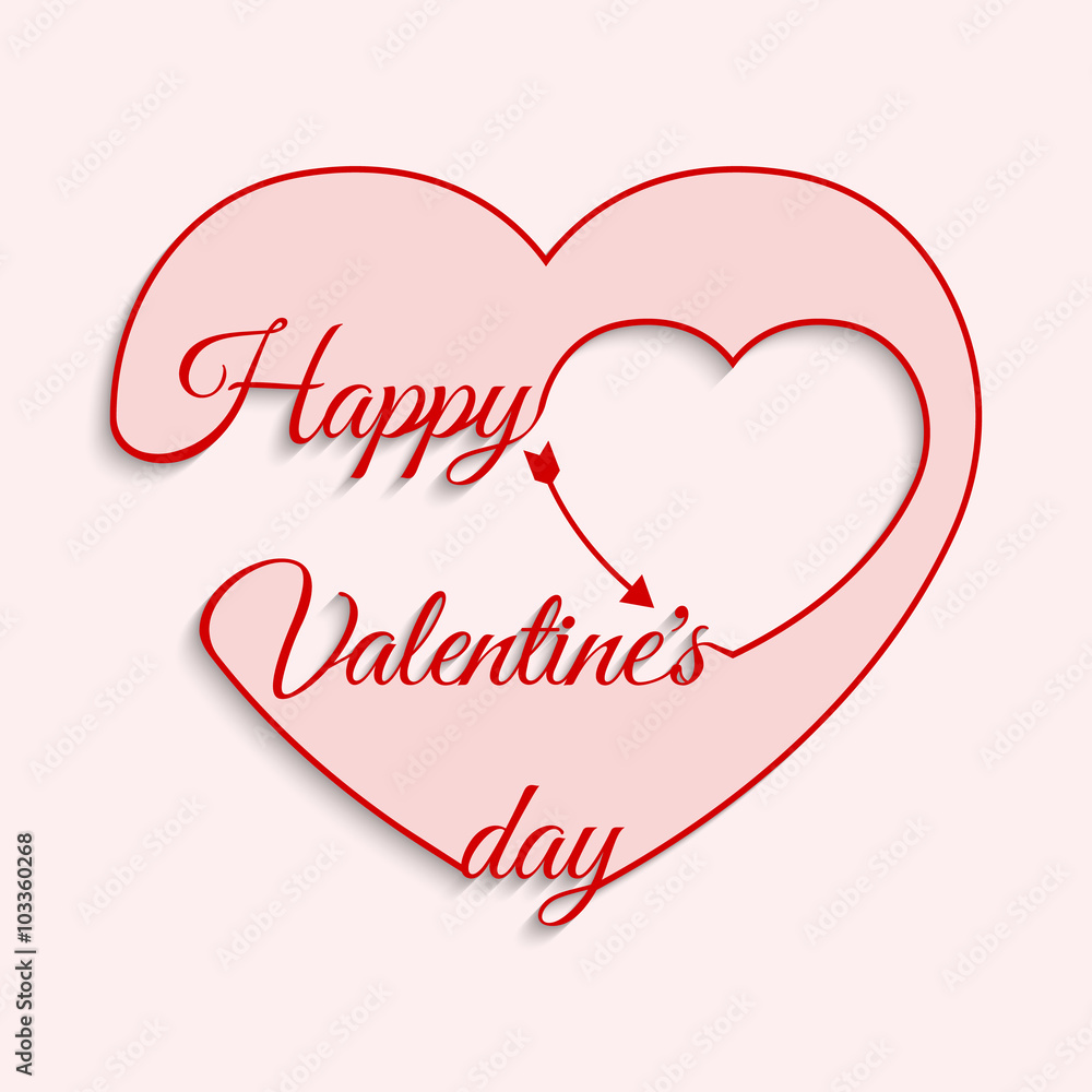 Valentines day card vector background