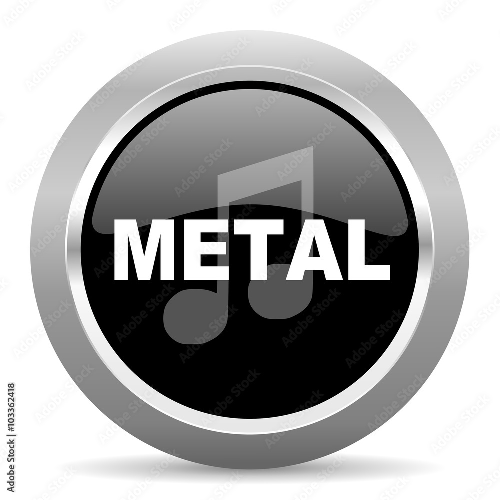 metal music black metallic chrome web circle glossy icon metal music black metallic chrome web circle glossy icon