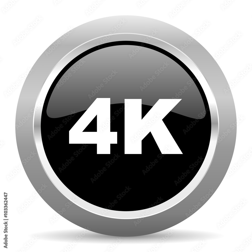 4k black metallic chrome web circle glossy icon 4k black metallic chrome web circle glossy icon