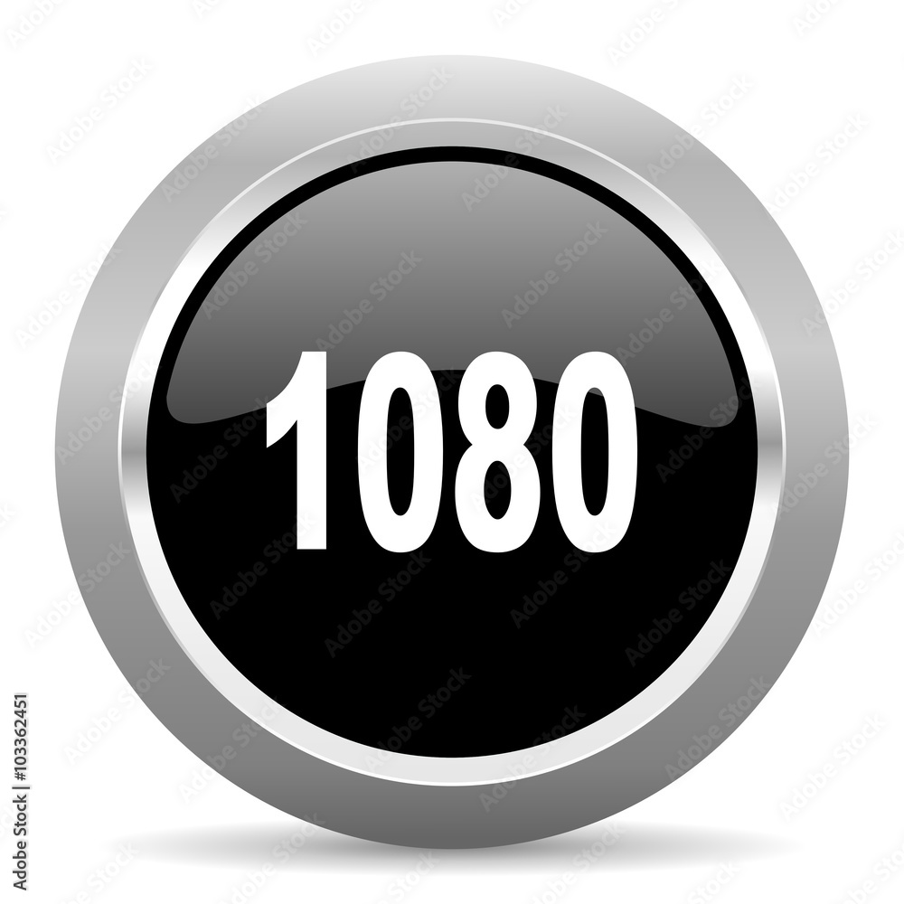 1080 black metallic chrome web circle glossy icon 1080 black metallic chrome web circle glossy icon