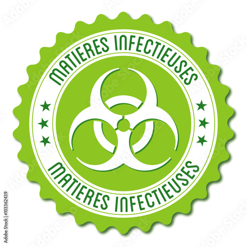 Logo matières infectieuses.