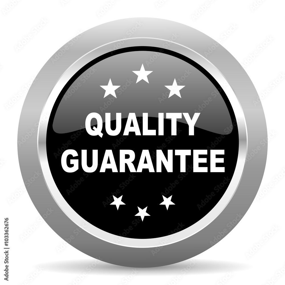 quality guarantee black metallic chrome web circle glossy icon