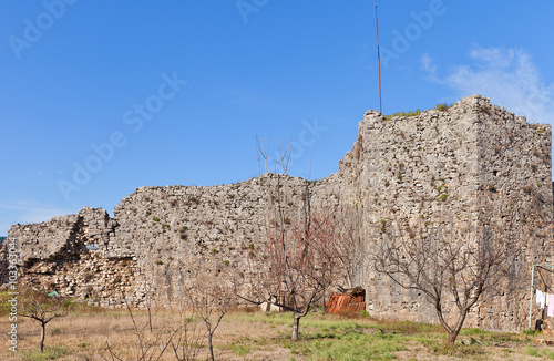 Ruins of Depedogen Fortres in Podgorica, Montenegro photo