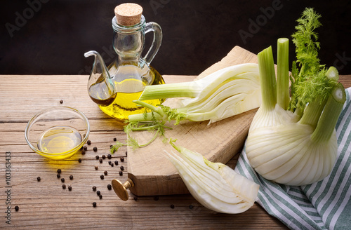 Fennel and extra virgin olive oil
