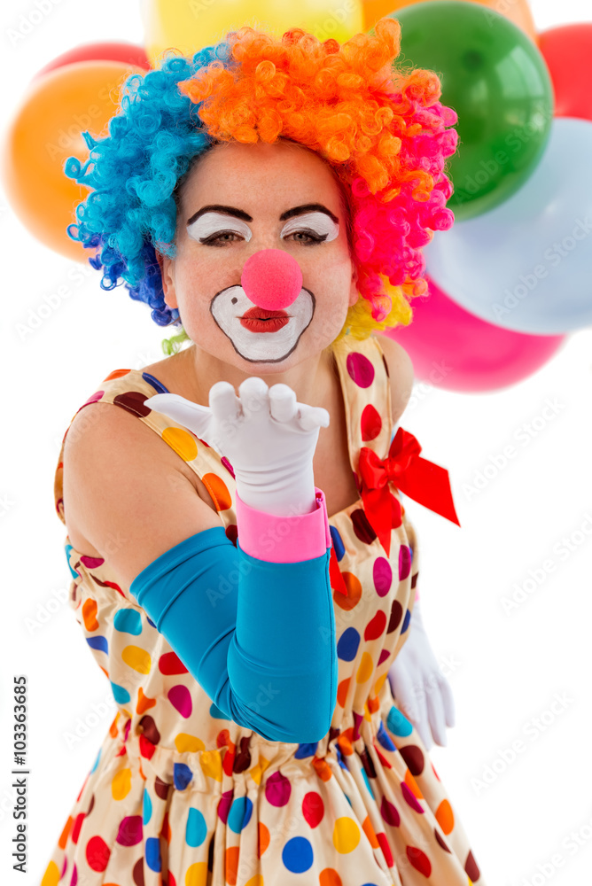 Fototapeta premium Funny playful clown