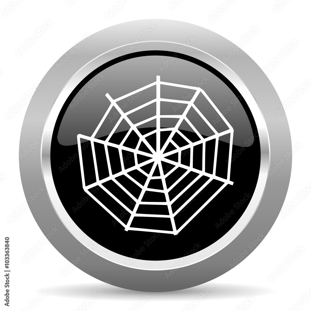 spider modern web black metallic chrome web circle glossy icon spider modern web black metallic chrome web circle glossy icon