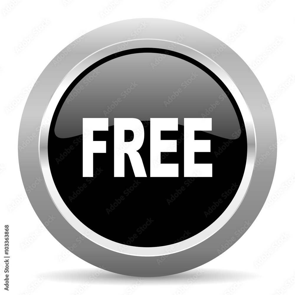 free black metallic chrome web circle glossy icon free black metallic chrome web circle glossy icon