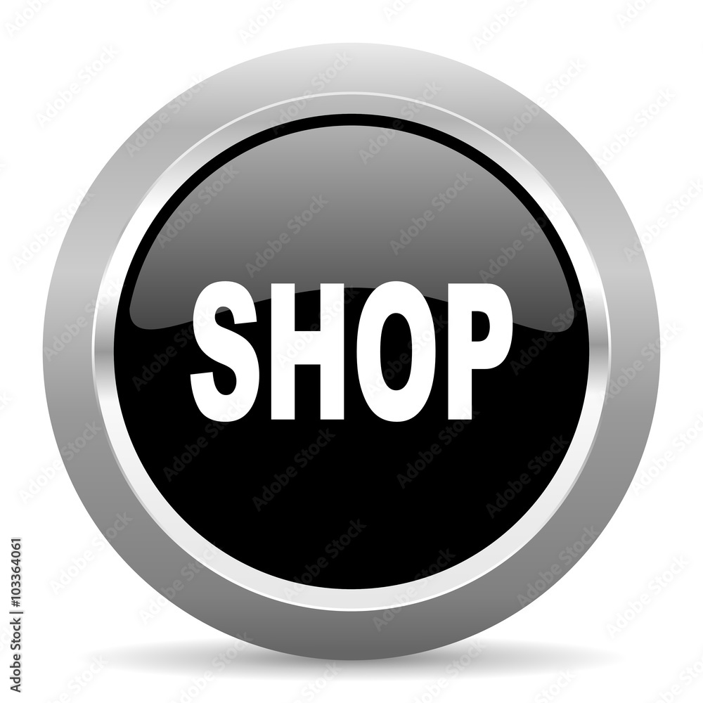 shop black metallic chrome web circle glossy icon shop black metallic chrome web circle glossy icon