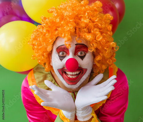 Fototapeta Naklejka Na Ścianę i Meble -  Funny playful clown